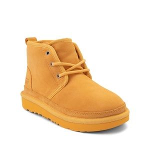 UGG Women's Yellow Suede Ankle Booties
